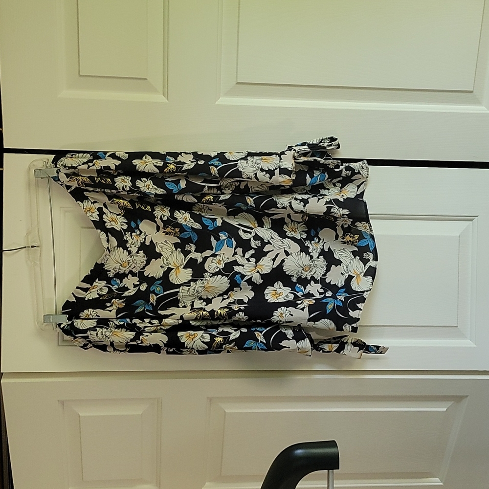 French Grey 1x Navy Blouse